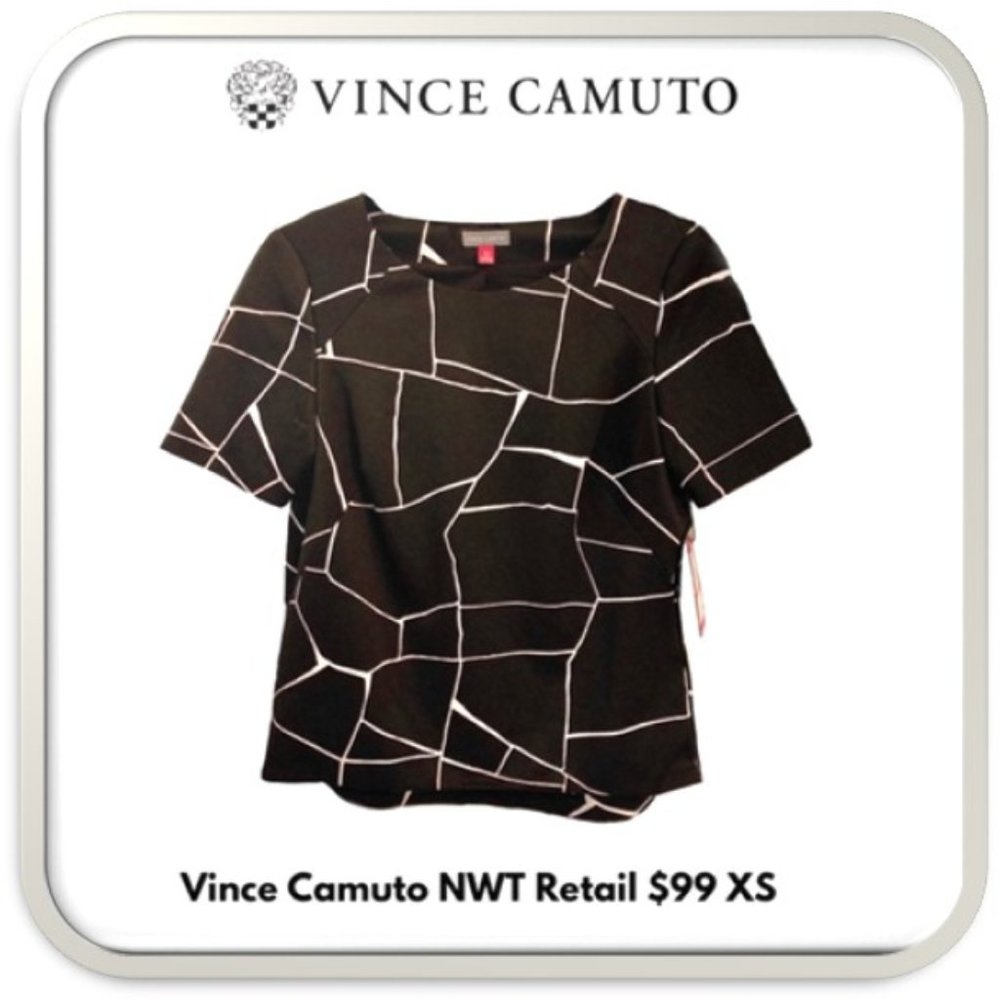 S O L D Vince Camuto Blouse NWT XS fully lined side zipper - Picture 1 of 8